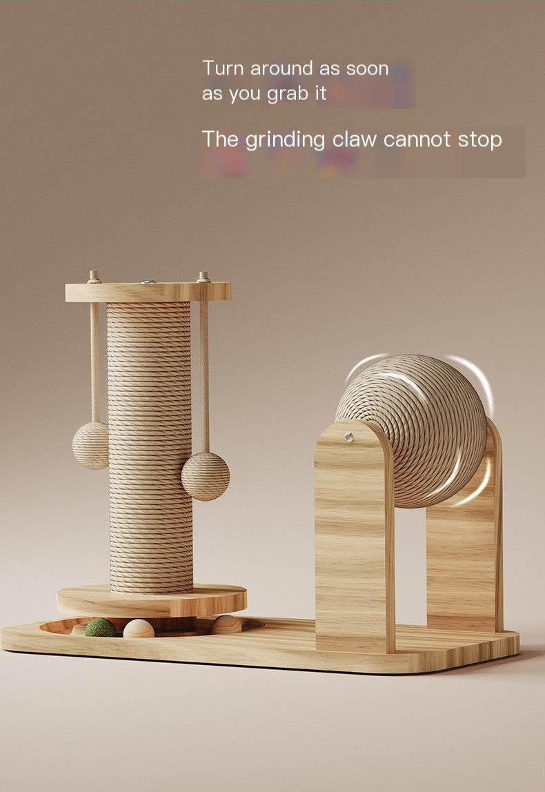Turntable Scratching Post with Balls