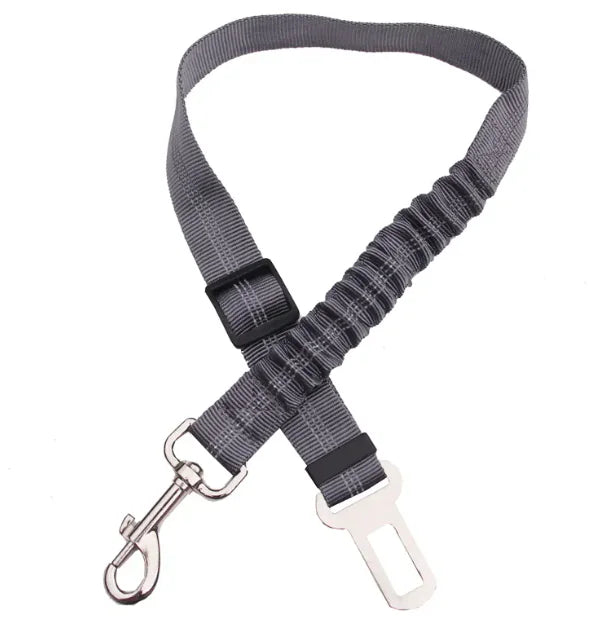 Adjustable Pet Car Seat Belt Grey
