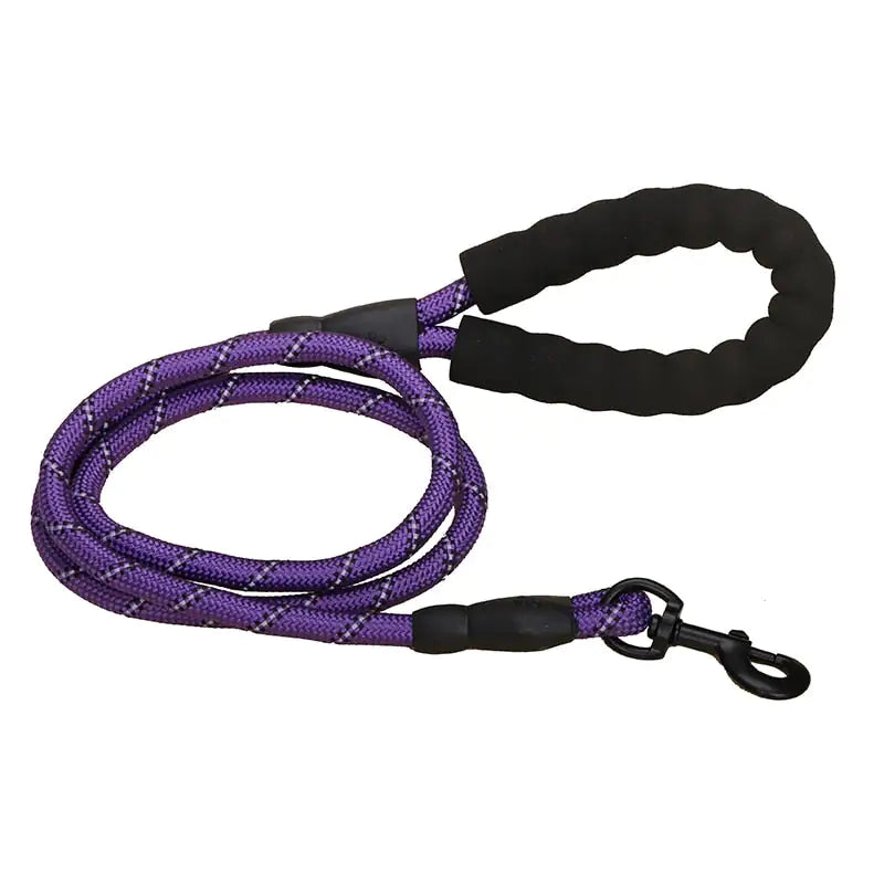 Premium Strong Reflective Leash Purple