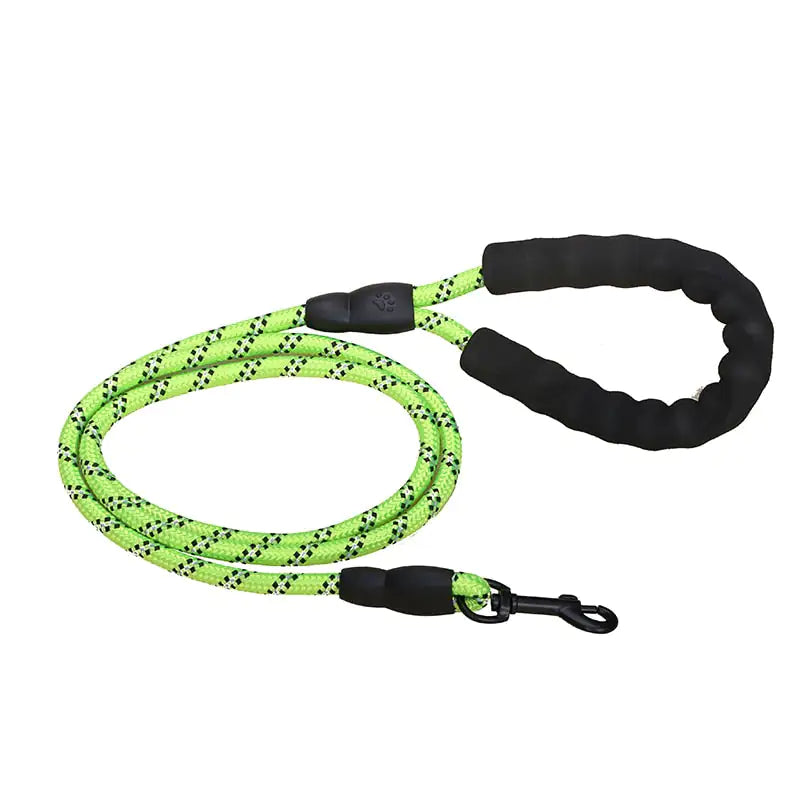 Premium Strong Reflective Leash Green