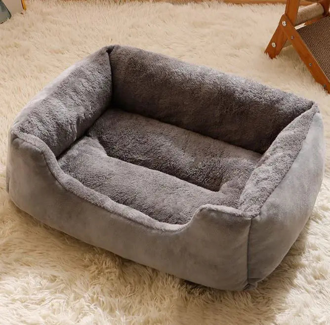 Warm And Cosy Cat Bed Light Gray Thick Warm M