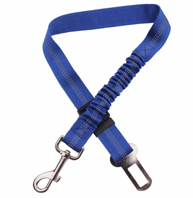 Adjustable Pet Car Seat Belt Blue