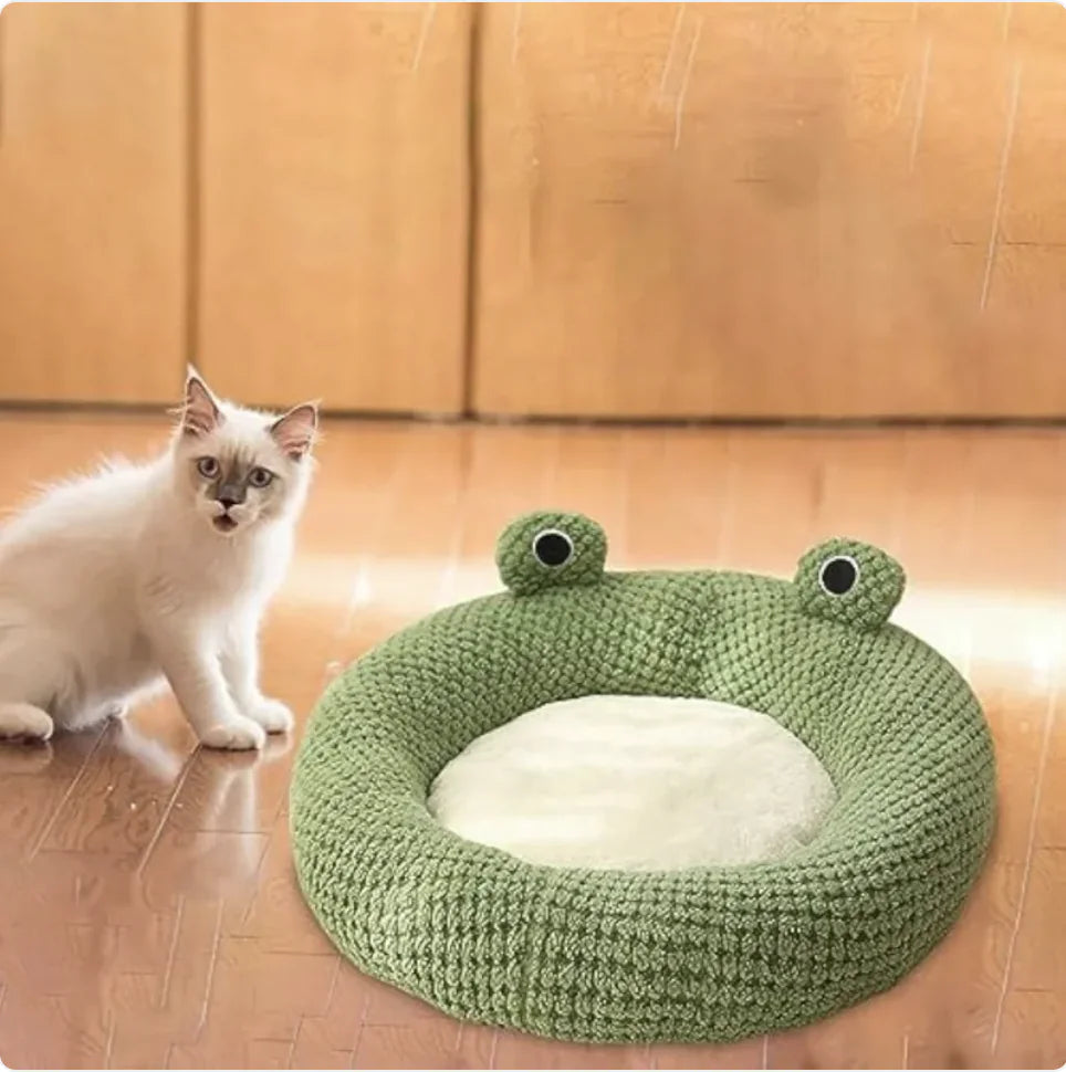 Cute Cartoon Frog Pet Bed