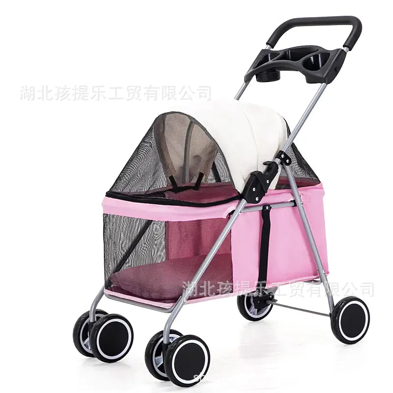 Portable Foldable Pet Stroller for Cats and Dogs 807 - PetStars.Store