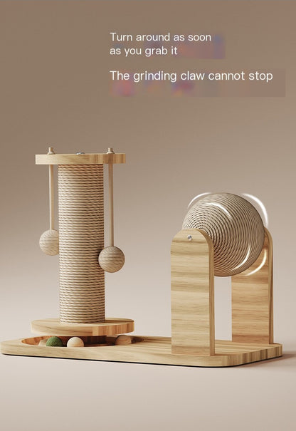 Turntable Scratching Post with Balls