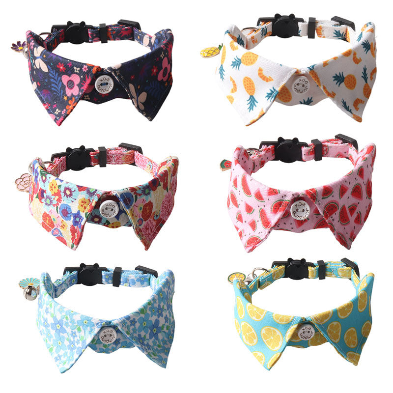Cute Fruity Bow Tie Cat Collars