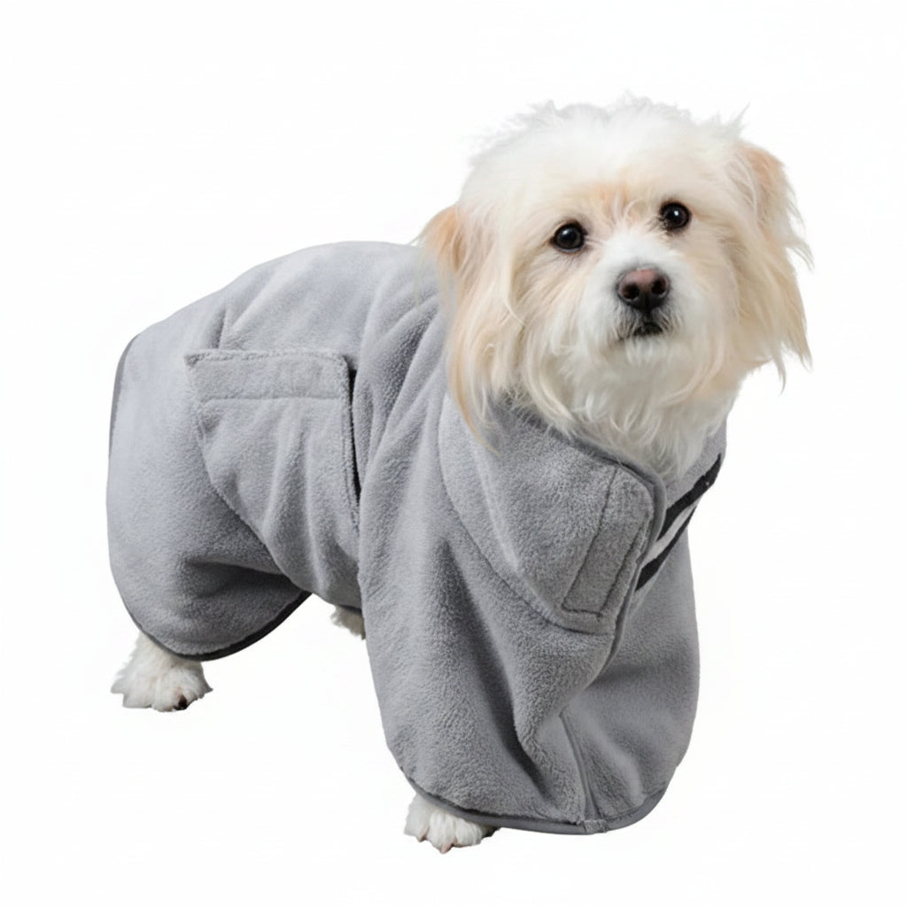 Pet Bathrobe Fast Drying Towel Sky Blue S