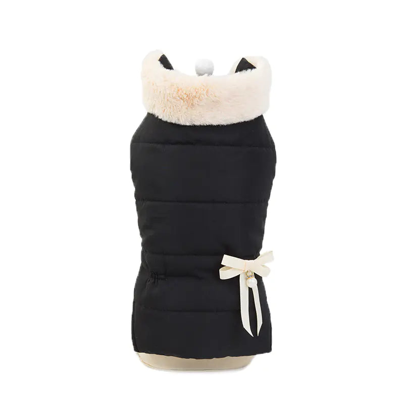Princess Coat with Bow and Fur Collar