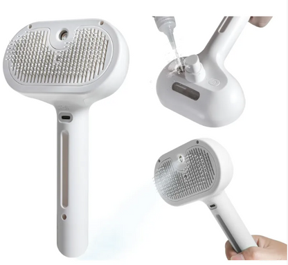 Pet Hair Spray Brush White
