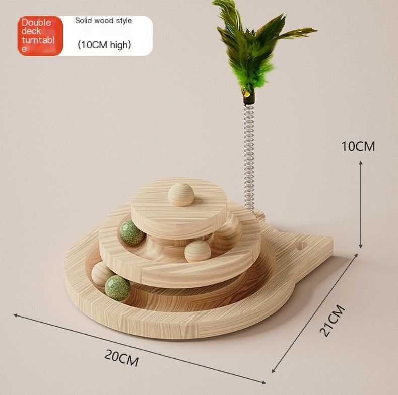 Turntable Scratching Post with Balls