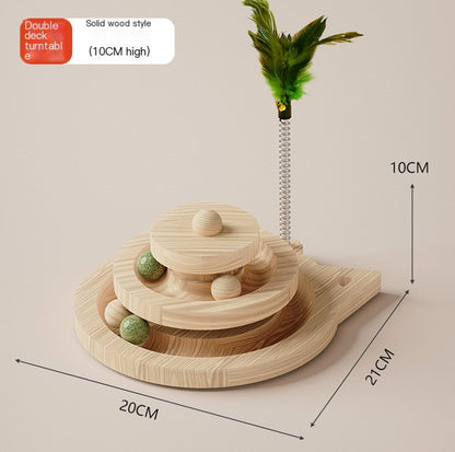 Turntable Scratching Post with Balls