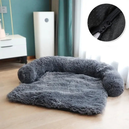 Ultimate Plush Sofa & Floor Bed - 3 Sizes Dark Grey Detachable 100 X 85 CM