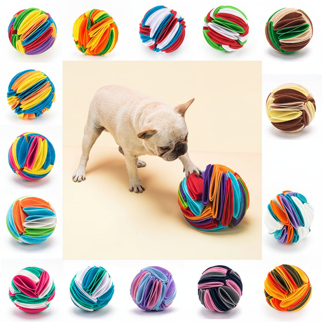 Foldable Dog Snuffle Ball For IQ Training Games