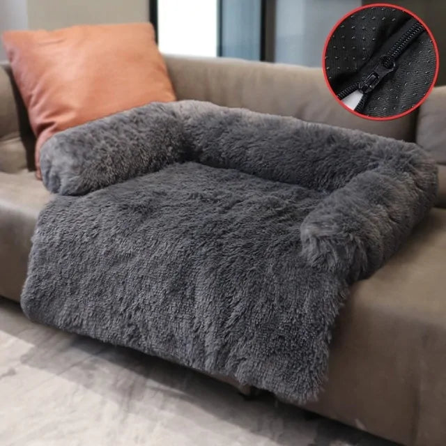 Ultimate Plush Sofa & Floor Bed - 3 Sizes Dark Gry Detachable 70 X 70 CM