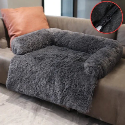 Ultimate Plush Sofa & Floor Bed - 3 Sizes Dark Gry Detachable 70 X 70 CM