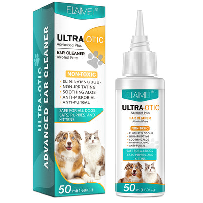 Pet Ear Cleaner 50ml ELAIMEI Pet ear cleaning liquid