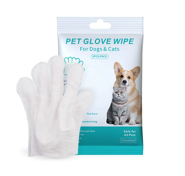 Pet Cleaning Gloves & Wipes Disposable Gloves 3pcs
