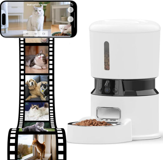 Automatic WiFi Cat Feeder with 1080P Camera - two types Camera 4L