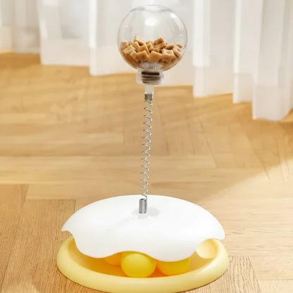 Cat Toy Leaky Ball (Single Piece) yellow