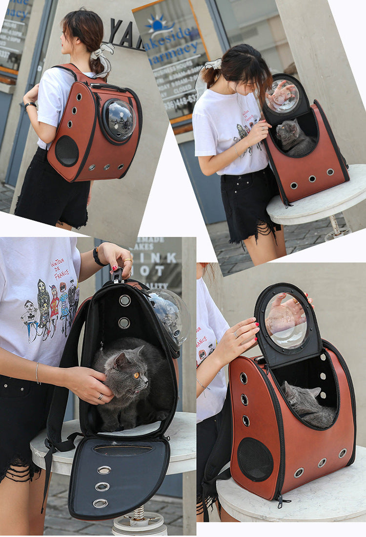 Space Capsule Pet Carrier - Breathable Backpack