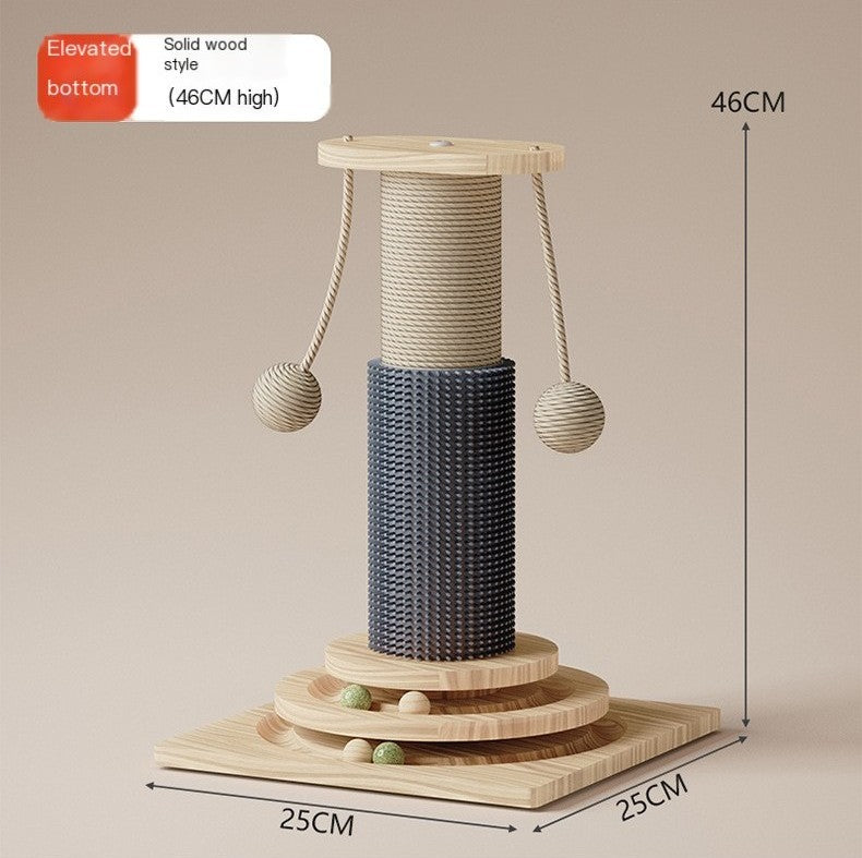 Turntable Scratching Post with Balls