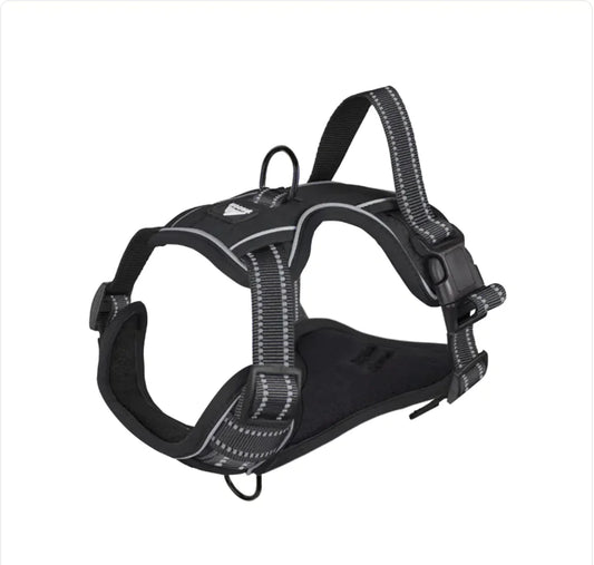Reflective Dog Harness - Various Sizes Black XL