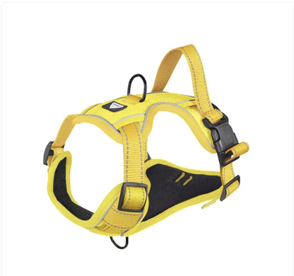 Reflective Dog Harness - Various Sizes Yellow Medium