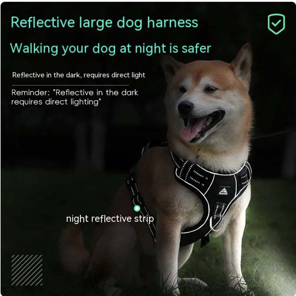 Reflective Dog Harness - Various Sizes
