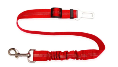 Adjustable Pet Car Seat Belt Red