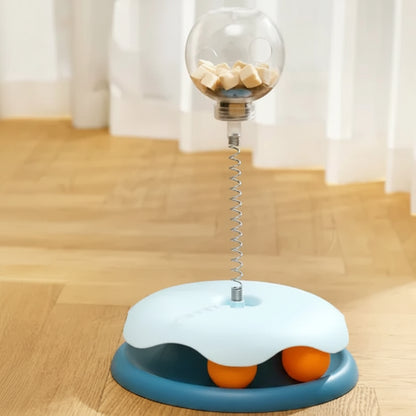 Cat Toy Leaky Ball (Single Piece) blue