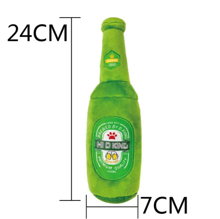 Cute Food & Drink Dog Toy Selection