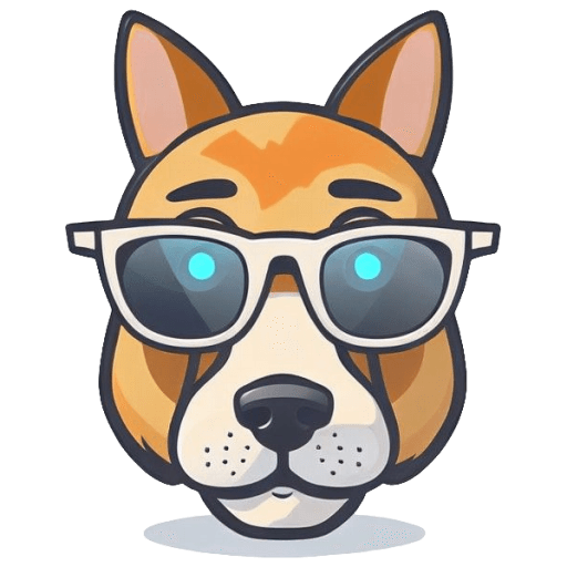 PetStars Cool Dog Wearing Sunglasses Logo