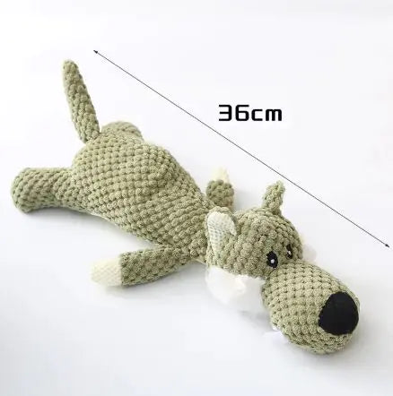 Plush Cartoon Puppy Dog Toys - Elephant, Lion or Wolf