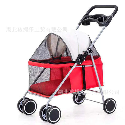 Portable Foldable Pet Stroller for Cats and Dogs 807