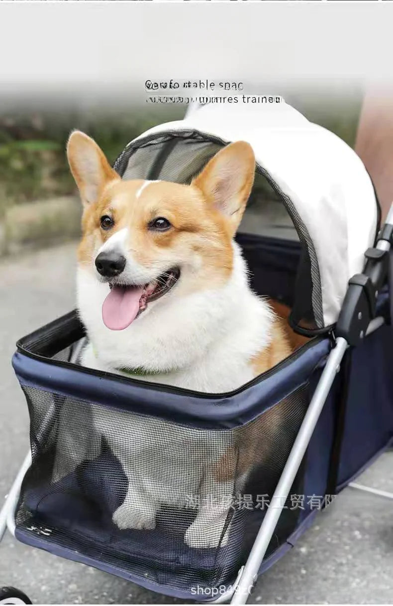 Portable Foldable Pet Stroller for Cats and Dogs 807