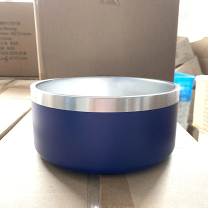 Stainless Steel Pet Bowl - 2 Sizes, 5 Colours Blue 64oz