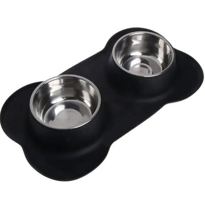 Bone-Shaped Silicone Bowl Mat
