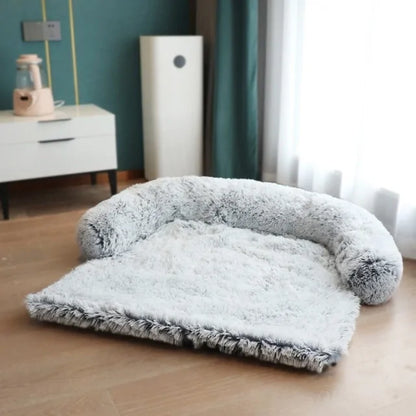 Ultimate Plush Sofa & Floor Bed - 3 Sizes Gray Round 100 X 85 CM