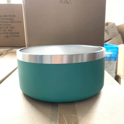 Stainless Steel Pet Bowl - 2 Sizes, 5 Colours Green 64oz