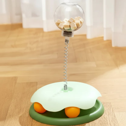 Cat Toy Leaky Ball (Single Piece) green