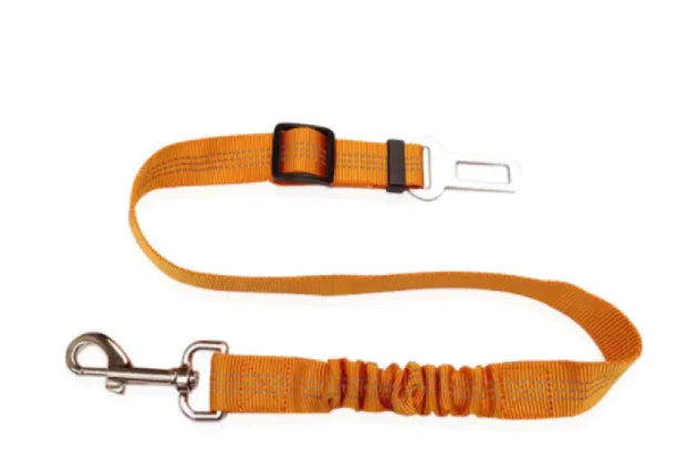 Adjustable Pet Car Seat Belt Orange