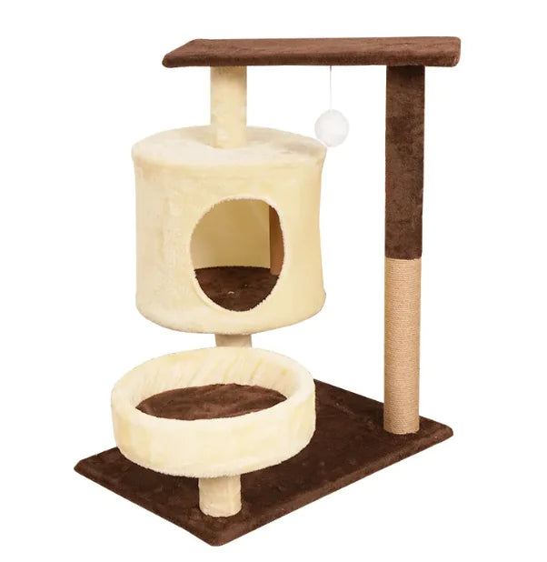 Multi-Level Scratch Post Tower with Cosy Nest