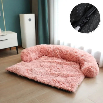 Ultimate Plush Sofa & Floor Bed - 3 Sizes Pink R Detachable 84 X 84 CM