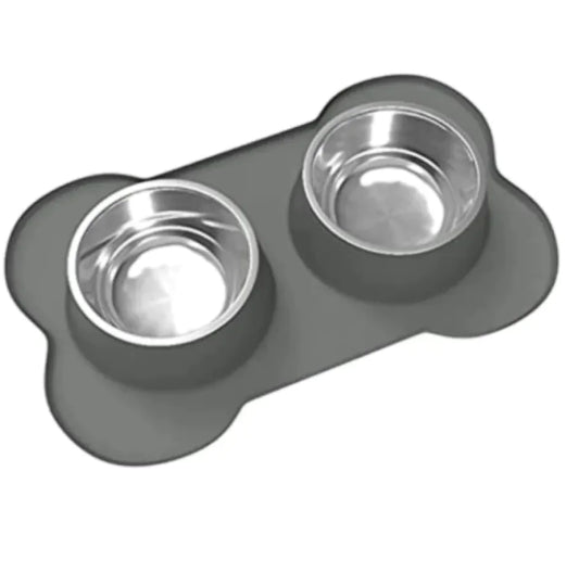 Bone-Shaped Silicone Bowl Mat