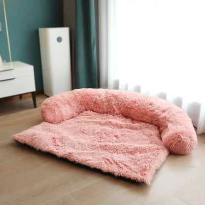 Ultimate Plush Sofa & Floor Bed - 3 Sizes Pink Round 100 X 85 CM