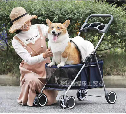 Portable Foldable Pet Stroller for Cats and Dogs 807