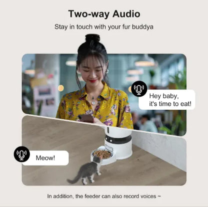 Automatic WiFi Pet Feeder - 2 types - voice or 1080P Camera