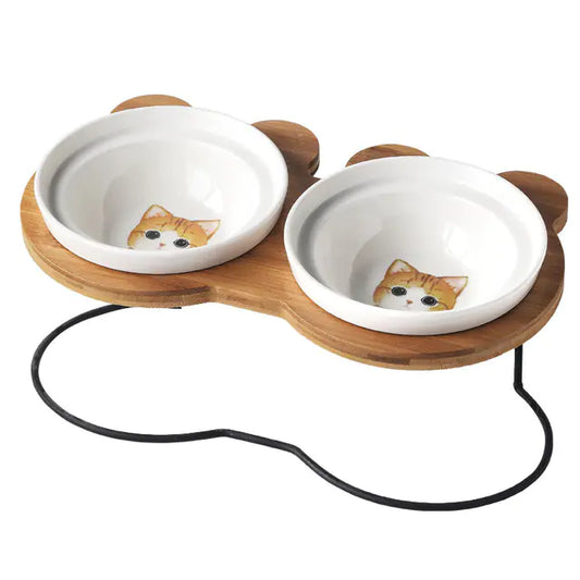 Premium Ergonomic Bowl Holder & Bowls
