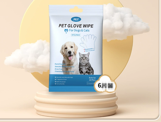 Pet Cleaning Gloves & Wipes Extra Thick Disposable Gloves