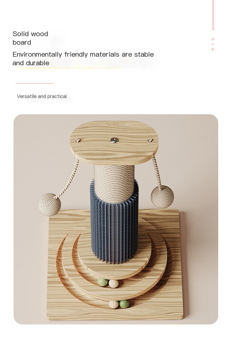 Turntable Scratching Post with Balls